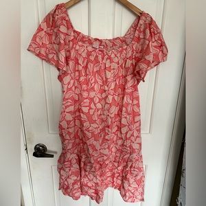 BNWT Gap Pink Floral Dress sz L